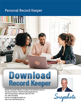 This record keeper is designed to be kept in a secure place and only accessible to those people who you want to have full access to your personal and financial information. Use at your own risk.